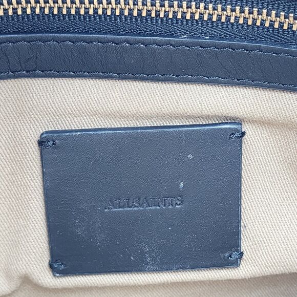 AllSaints Sheringham Quilted Leather White Shoulder Bag - Picture 12 of 15